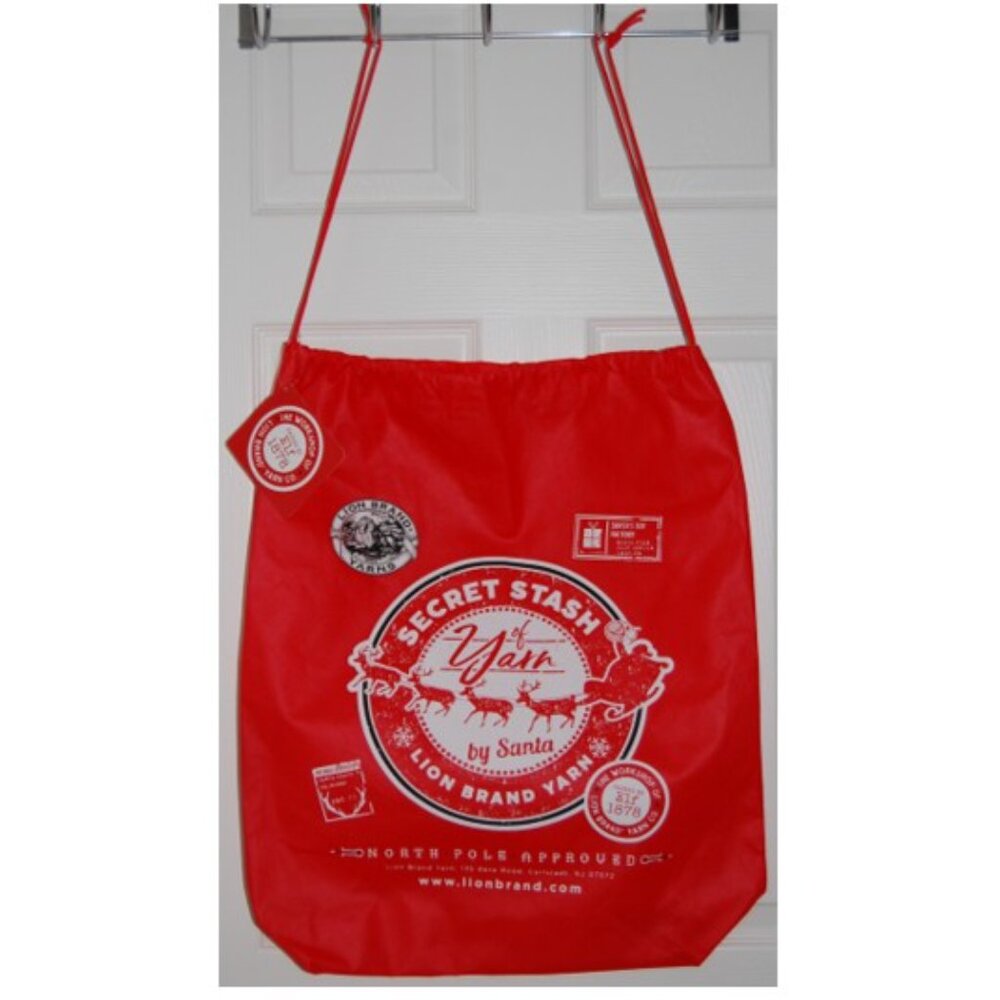 NWT LBY Project Double Drawstring Oversize Bag, Santa Bag